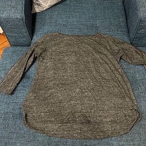 Gray 3/4 sleeve T-shirt